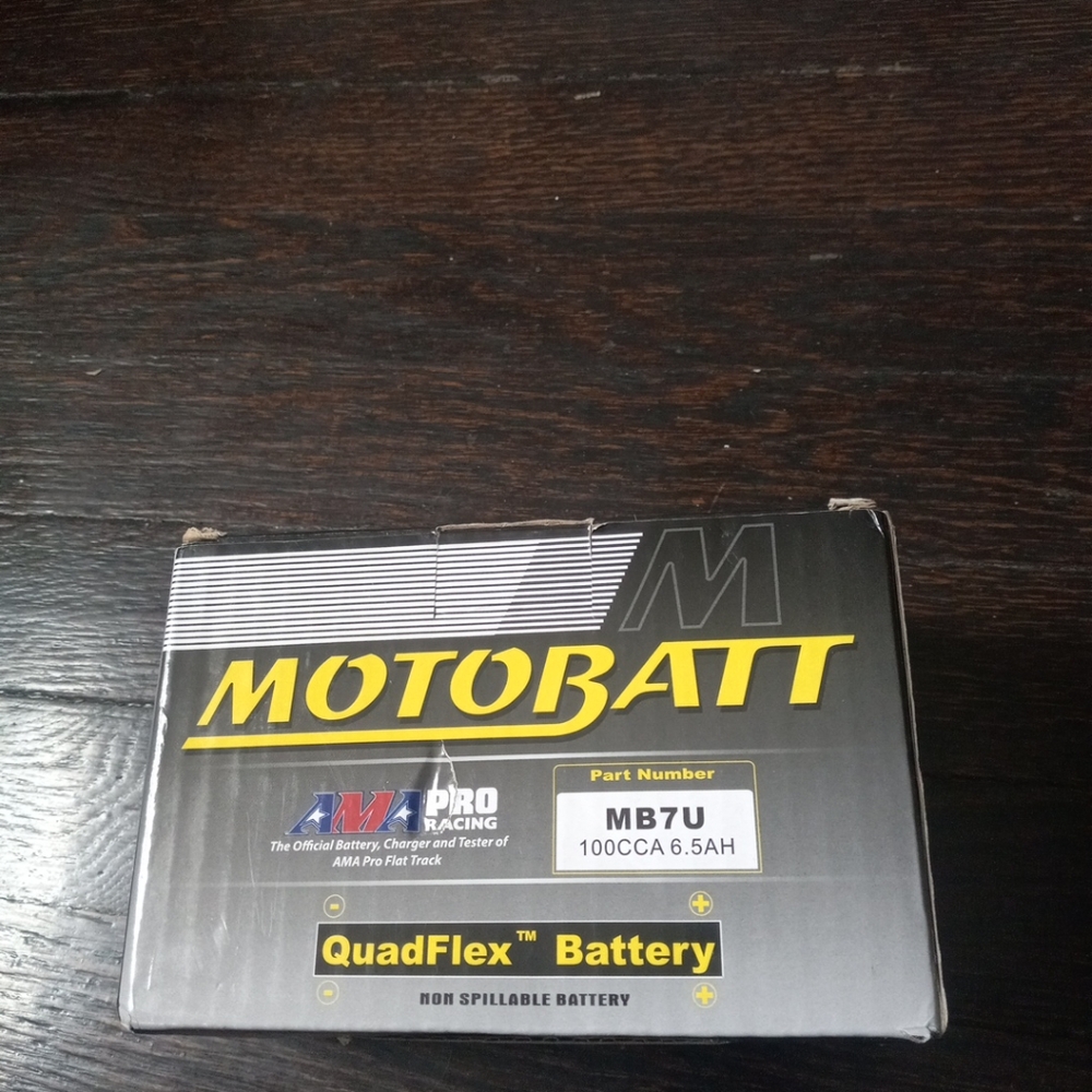 Motobatt MB7U Battery - 12V 6.5AH 100 CCA AGM Open Box......
